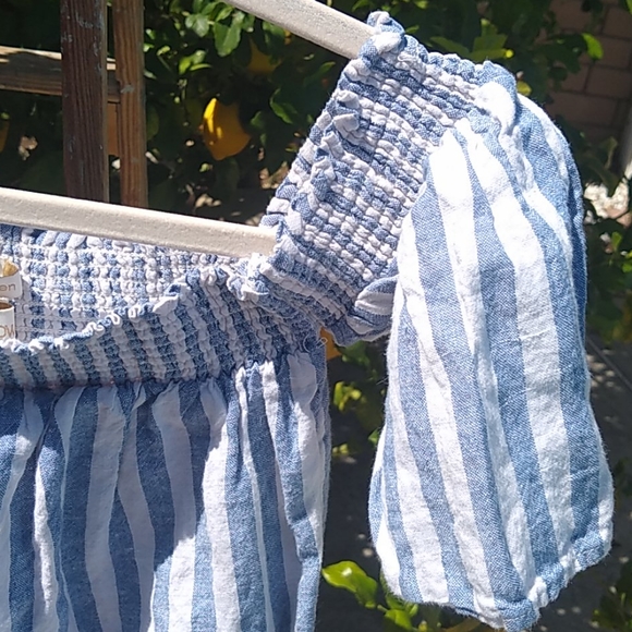 Cynthia Rowley Smocked Top On/Off the Shoulder S - Picture 3 of 6